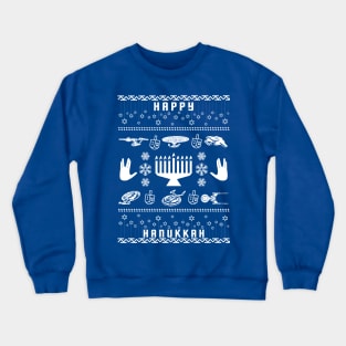 Happy Hanukkah Trek Crewneck Sweatshirt